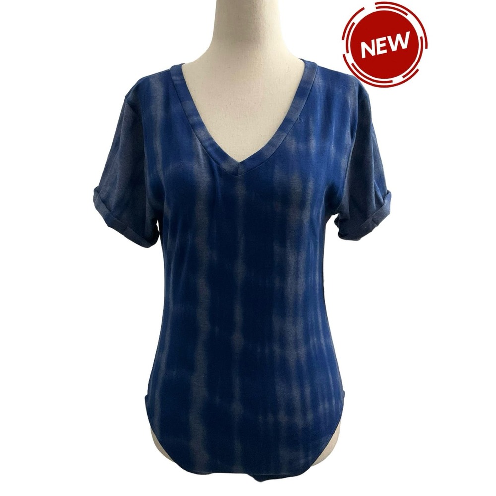 Poof Apparel Blue Tie Dye Bodysuit Size XL NWT (37-36)